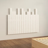 Wall Headboard White 108x3x80 cm Solid Wood Pine 824774