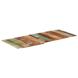 Rectangular Table Top 60x140 cm 15-16 mm Solid Reclaimed Wood 286047