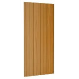 Roof Panels 12 pcs Galvanised Steel Light Wood 100x45 cm 317219
