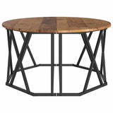 Coffee Table Old Wood 80 x 80 x 42 cm Engineered Wood and Steel 868253