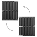 Garden Gate WPC 100x112 cm Grey 318103
