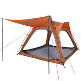 Camping Tent 4-Person Grey and Orange Quick Release Waterproof 94358
