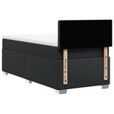 Box Spring Bed with Mattress Black 80x200 cm Faux Leather 3286096