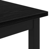 Coffee Table Black Oak 100 x 100 x 45 cm Engineered Wood 892584
