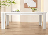 4 Seater Dining room table, MDF Wood Rectangle Modern Dining,Room Furniture Unit, Small N606P272566W