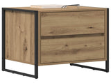 Bedside Table Artisian Oak 50 x 39.5 x 50 cm Engineered Wood 886688