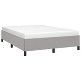 Bed Frame without Mattress Light Grey 137x190 cm Full Fabric 347104