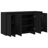 Sideboard Black Oak 135 x 41 x 75 cm Engineered Wood 3333895