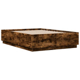 Bed Frame without Mattress Smoked Oak 120x190 cm Small Double 3209748