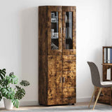 Highboard FLORIN Smoked Oak 60 x 35 x 182 cm Engineered Wood 3397919