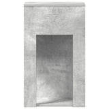 Computer Tower Stand with Drawer Concrete Grey 30x44x74 cm 858734