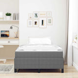 Bed Frame with Mattress Light Grey 120 x 200 cm Fabric 3399115