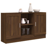 ZNTS Sideboard Brown Oak 120x30.5x70 cm Engineered Wood 815626