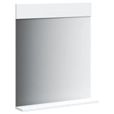 Bathroom Mirror with Shelf BERG White 60x12x70 cm Solid Wood 358558