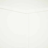 Plant Stand 2 pcs White 30 x 30 x 100 cm Steel 8012505