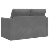 Folding Sofa Bed Dark Grey 122 x 70 x 60 cm Velvet 42030480