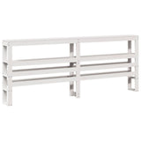 Bed Frame with Headboard without Mattress White 200x200 cm 3305978