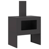 Fire Pit Black 60 x 40 x 96 cm Steel 858934
