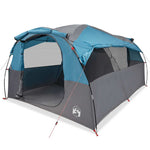 ZNTS Family Tent Tunnel 6-Person Blue Waterproof 4009573