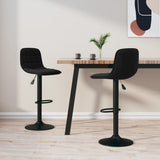 Bar Stools 2 pcs Black Velvet 333988