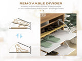 Shoe Storage Cabinet, 4 Flip Drawers, Shoe Organizer for 16 Pairs of Shoes, Natural T3398P329969