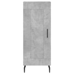 Highboard Concrete Grey 34.5x34x180 cm Engineered Wood 3199125