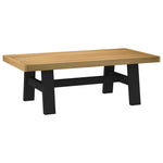 ZNTS Coffee Table NOAIN A-Shaped Legs 120x60x40 cm Solid Wood Pine 4100033