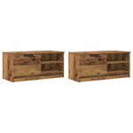 ZNTS TV Cabinets 2 pcs Old Wood 80x35x36.5 cm Engineered Wood 856855