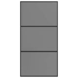 Sliding Door 102 x 205 cm Tempered Glass and Aluminium 42054110