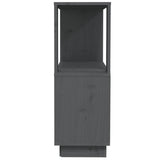 Book Cabinet/Room Divider Grey 80x25x70 cm Solid Wood Pine 814051