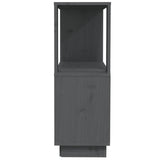 Book Cabinet/Room Divider Grey 80x25x70 cm Solid Wood Pine 814051
