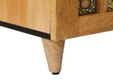 TV Cabinet with Shelf Natural 105 x 33 x 46 cm Solid Mango Wood 4018260