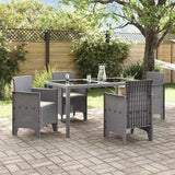 Garden Chair 4 pcs Light Grey 53 x 49 x 85 cm Polypropylene 847487