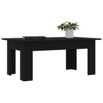 ZNTS Coffee Table Black 100x60x42 cm Engineered Wood 801180