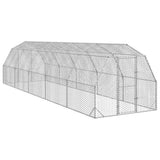 Chicken Run 2.5x10x2.25 m Galvanised Steel 3328519