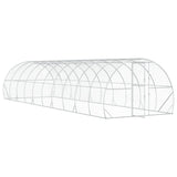 Chicken Coop Silver 1000 x 300 x 200 cm Galvanised Steel 3434694