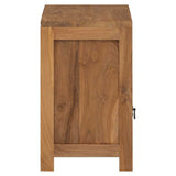 Bedside Cabinet Teak Solid Teak Medium Bedside Cabinet 244484
