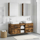 Bathroom Furniture Set 5 pcs Smoked Oak 3406851