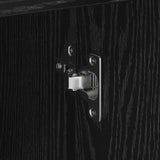 Sideboard with Drawer Black Oak 38 x 34 x 75 cm 869547