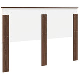 Headboard with Headboard Brown Oak 150 cm Engineered wood 887755