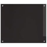 Kitchen Backsplash 2 pcs Black 70 x 60 cm Tempered Glass 3415544