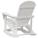 Adirondack Rocking Chairs 2 pcs White HDPE 3335834