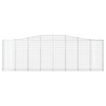 Arched Gabion Basket 400x30x120/140 cm Galvanised Iron 153406