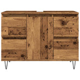 Bathroom Cabinet Old Wood 80x33x60 cm Engineered Wood 857235