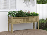 Garden Planter with Legs 110x31x70 cm Impregnated Wood Pine 837572