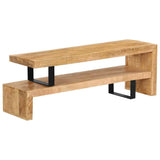 ZNTS TV Stand Solid Mango Wood 247321