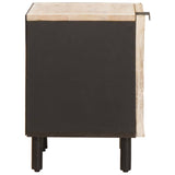 Bedside Cabinet 2 pcs White 40 x 33 x 46 cm Solid Mango Wood 4017861