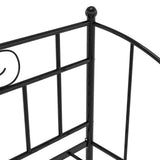 Sofa Bed Frame Black Powder-coated metal Single 324776