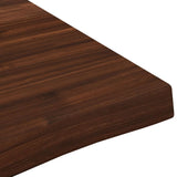 Live Edge Table Top 120 x 40 x 3.5 cm Rectangular Dark Brown 938578