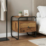 Bedside Cabinet Old Wood 40 x 39.5 x 40 cm Engineered Wood 8007679